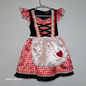 Spirit Kids Costume with Red and Black Checkered Design